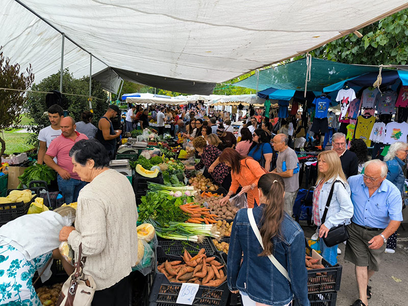 mercado no norte de portugal