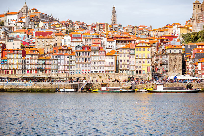 Le quartier Ribeira à Porto 