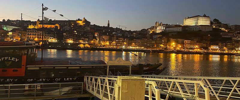 Vue sur le Douro à Porto